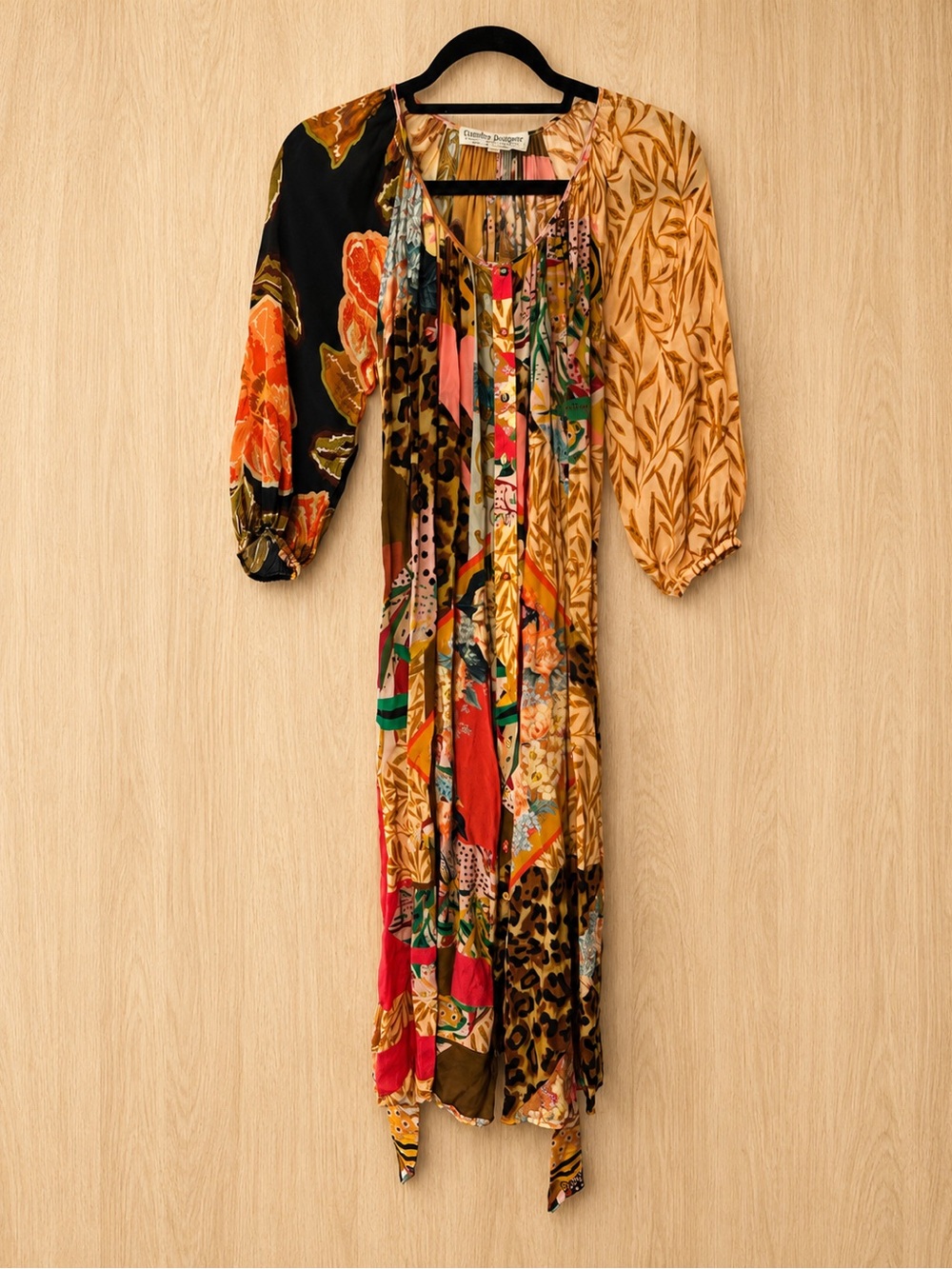 Anthropologie Geisha Designs Patchwork Midi Dress